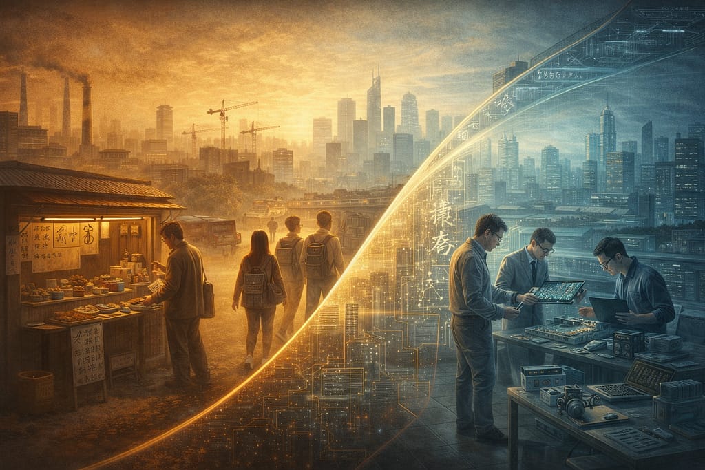 FundamentForVaekst Fra getihu-bod til AI-lab: Kinas reformrejse fra planøkonomi til innovationsdrevet vækst.