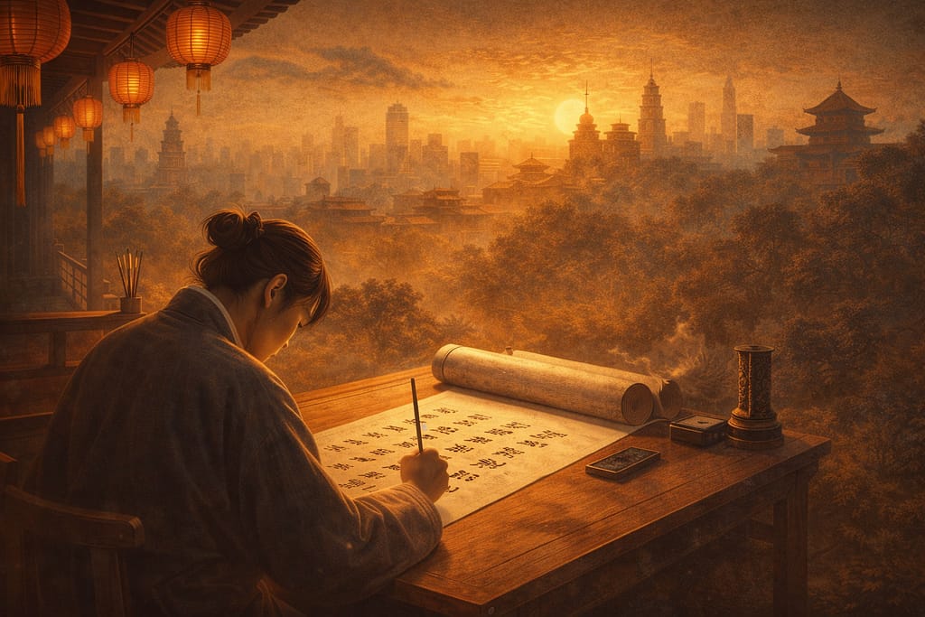 TraditionalInnovation Linmo Caligraphy