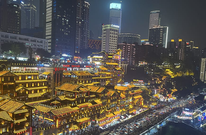 Chongqing er en af de kinesiske byer, som er ved at blive cool. Foto: Bolette Thomsen